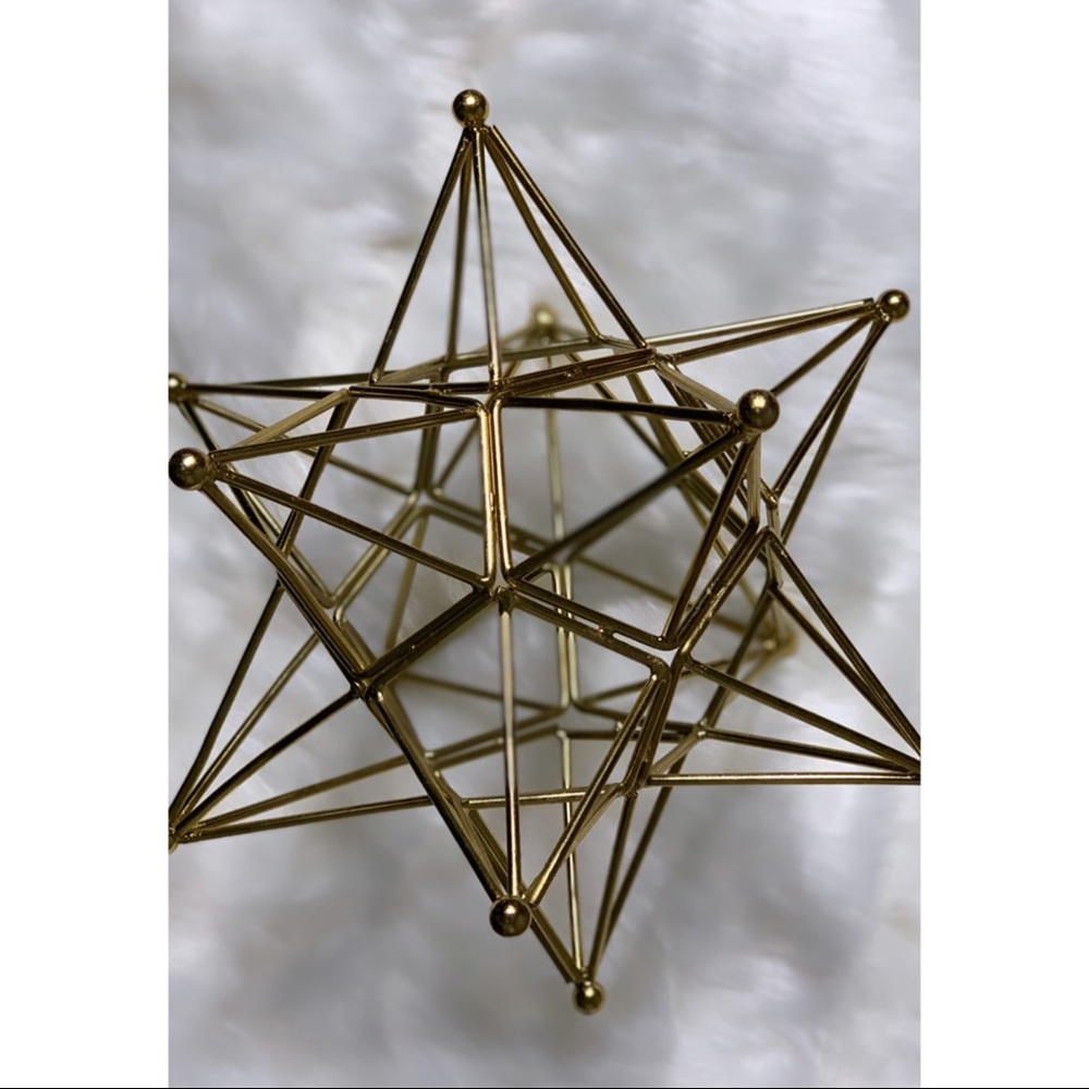 Gold abstract home decor item